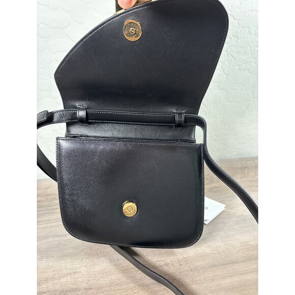 Salvatore‎ Ferragamo Calfskin Fiamma Small Crossbody Black - Picture 6 of 11